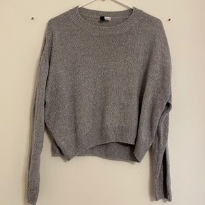 Grey cropped sweater, Size:S